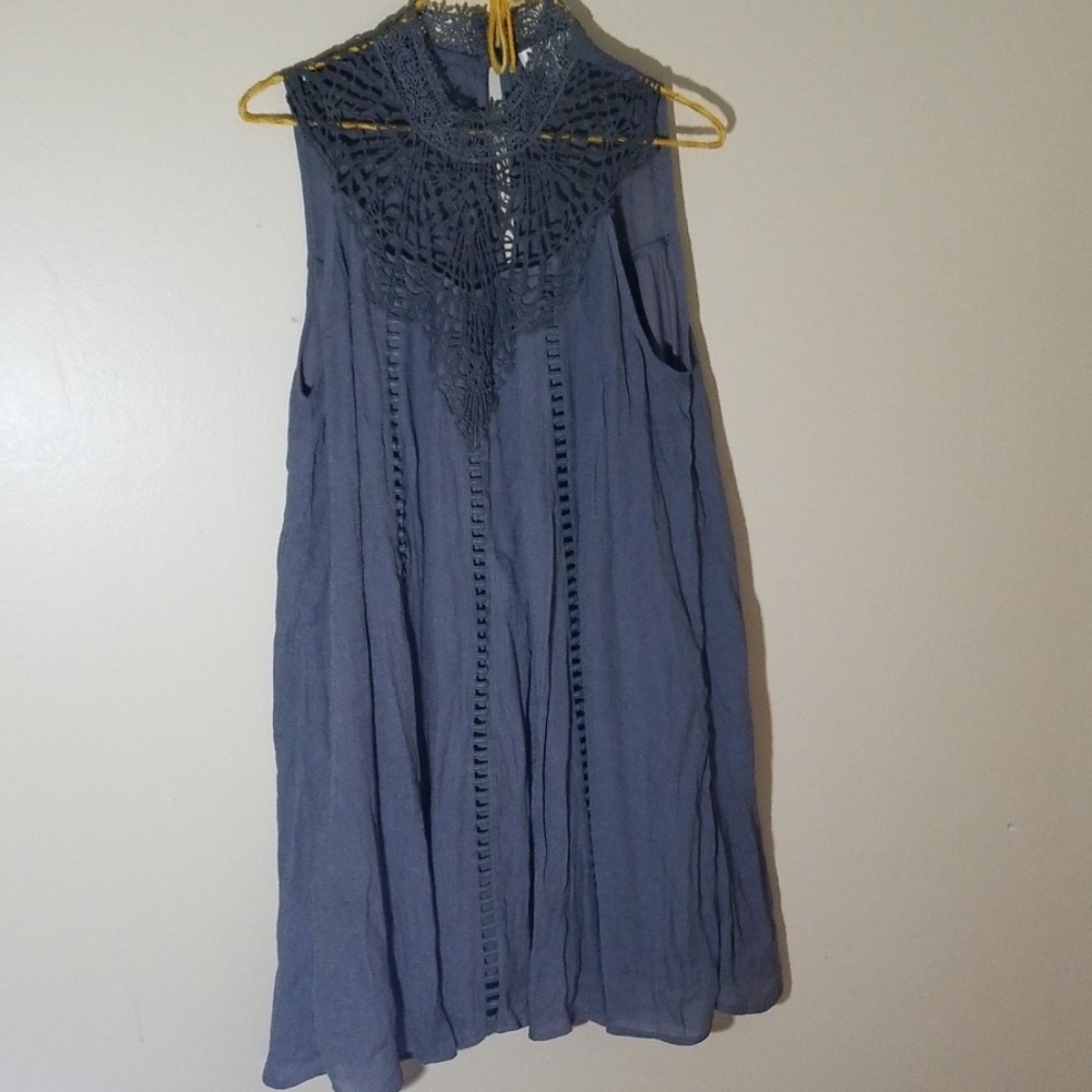 Dark grey detailed dress
